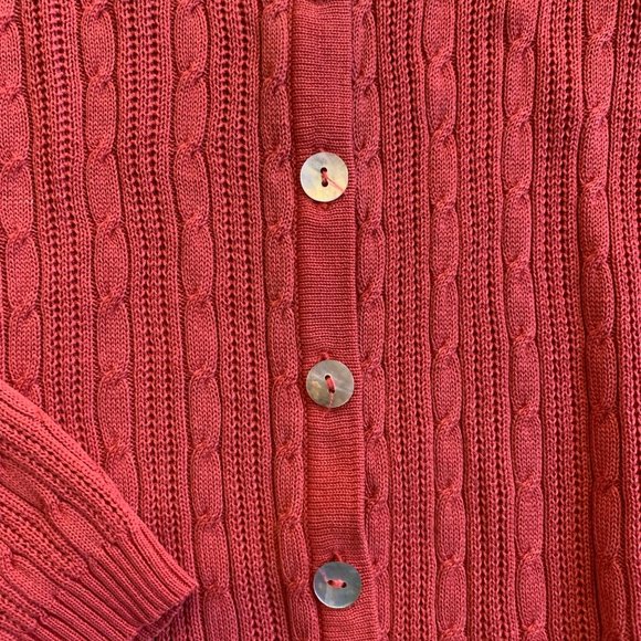 Joseph A 100% Silk Ribbed Comfy Cardigan - Picture 6 of 6